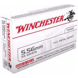 10 BOXES Winchester 223 Remington/5.56 NATO FMJ 55GR (500 ROUNDS) .020892201880