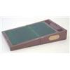 Image 1 : A Victorian mahogany writing box with enclosed baize lined slope and fittings, flush fitting bras...