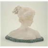 Image 1 : Professor Garella, a late 19th century Italian alabaster bust of woman, with head turned to one s...