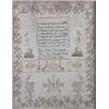 Image 1 : A George III needlework sampler, dated 1809 by Eliza Kewn aged 8 years with Mrs Edwards, in silk...