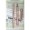 Image 1 : A 9ct gold Swan boxed pen and pencil, in rare 'rosette' pattern in near mint condition (2)...