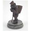 Image 1 : A French novelty bronze bear match holder in the manner of Fratin, the bear standing in top hat w...