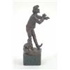Image 1 : E. Hamburger, a late 19th century German bronze figure entitled "Ein Duett" of a man and his dog,...