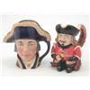 Image 1 : A Royal Doulton Character jug 'Nelson', D 6336 (restored) and a Toby jug with musical mechanism...