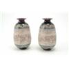 Image 1 : A pair of Royal Doulton vases by Hannah Barlow, ovoid bodies decorated with grazing mountain goat...