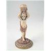 Image 1 : A Victorian Royal Worcester water carrier, semi-nude boy holding vase aloft, on circular base, da...