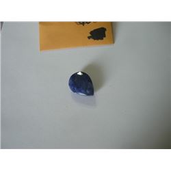 19.85 CARAT *RARE HUGE* BLUE SAPPHIRE GEMSTONE BEAUTIFUL TEAR DROP CUT & FACETED STONE!! GEMSTONE CA