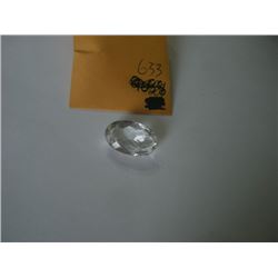 31.10 CARAT *HUGE* WHITE/CLEAR QUARTZ GEMSTONE BEAUTIFUL DIAMOND OVAL CUT & FACETED STONE!! GEMSTONE