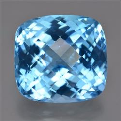 Natural Cushion Swiss Topaz 9.11 Carats - VVS