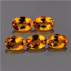 Natural Yellow Citrine Gemstones 5.80 carats - VVS