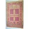 Image 1 : A Yomut Ensi rug, the quartered purple field with rows of tulips within a flowering plant border,...