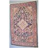 Image 1 : A Persian Mahal rug, circa 1920, the dark blue field with an ivory medallion and floral spandrels...