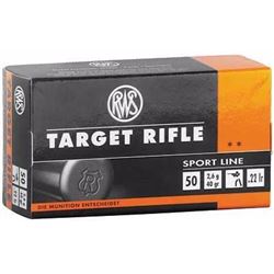 10 BOXES RWS 22LR TARGET RIFLE AMMO (500 ROUNDS). 4000294132476