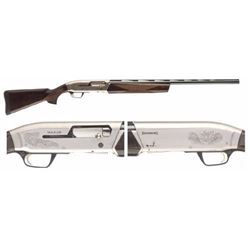 Browning Maxus Hunter SA 12ga 28" 3.5" Walnut Nickel Rcvr Blued Brl .023614065913