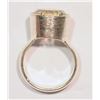 Image 3 : STERLING SILVER WHITE QUARTZ RING WITH COA