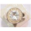 Image 5 : STERLING SILVER WHITE QUARTZ RING WITH COA