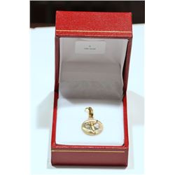 10K THREE TONE GOLD (0.8G) PENDANT