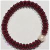 Image 2 : GENUINE GARNET AND PEARL BRACELET WITH COA