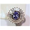 Image 2 : STERLING SILVER TANZANITE RING WITH COA