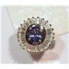 Image 4 : STERLING SILVER TANZANITE RING WITH COA