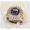 Image 5 : STERLING SILVER TANZANITE RING WITH COA