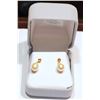 Image 1 : 14K YELLOW GOLD PEARL AND CITRINE EARRINGS WITH COA