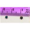 Image 5 : 10K YELLOW GOLD BLUE DIAMOND (0.21 CT) EARRINGS WITH COA
