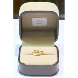 10K YELLOW GOLD FLORAL CHILDRENS RING