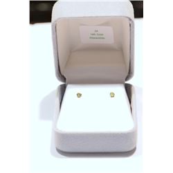 14K YELLOW GOLD ALEXANDRITE EARRINGS