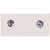 Image 2 : 10K YELLOW GOLD TANZANITE EARRINGS