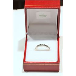 STERLING SILVER SAPPHIRE RING