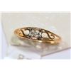 Image 2 : 10K YELLOW GOLD DIAMOND CHILDRENS RING