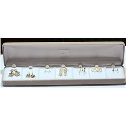 7 PAIRS OF ASSORTED STERLING SILVER EARRINGS