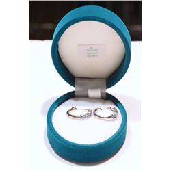 10K WHITE GOLD TANZANITE EARRINGS