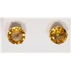 Image 2 : 14K YELLOW GOLD CITRINE EARRINGS