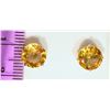 Image 3 : 14K YELLOW GOLD CITRINE EARRINGS