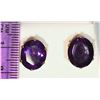 Image 3 : 14K YELLOW GOLD AMETHYST EARRINGS WITH COA
