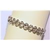 Image 1 : STERLING SILVER DIAMOND (0.30CT) HEARTS BRACELET WITH COA
