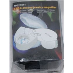 NEW LED 6- SHAPED JEWELRY MAGNIFIER