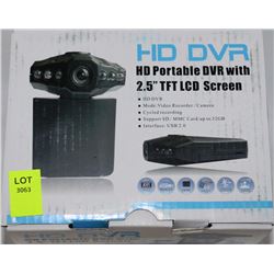 NEW HD PORTABLE DVR W/ 2.5" TFT LCD SCREEN