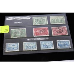 SHEET OF EARLY CANADA SPECIAL DELIVERY STAMPS