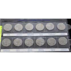 MILLENIUM CANADA 2000 QUARTER SET