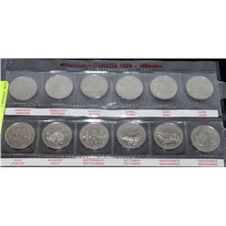 MILLENIUM CANADA 1999 QUARTER SET