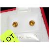Image 1 : 14K GOLD CITRINE EARRINGS