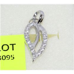 STERLING SILVER CUBIC ZIRCONIA PENDANT