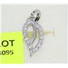 Image 1 : STERLING SILVER CUBIC ZIRCONIA PENDANT