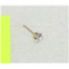 Image 1 : 14K GOLD CUBIC ZIRCONIA NOSE RING