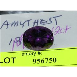 LOOSE AMETHYST STONE APPROX 12CT