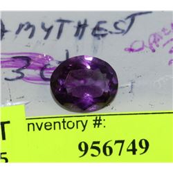 LOOSE AMETHYST STONE APPROX 3CT