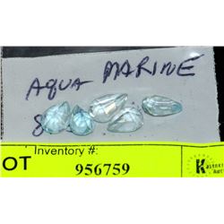 AQUAMARINES LOOSE STONES IN PACKAGE 8.5CT-